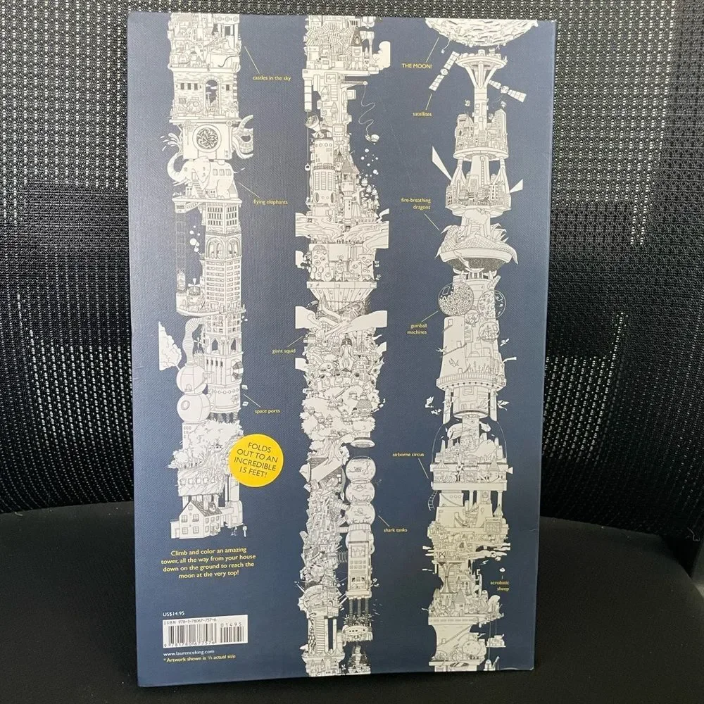 To the Moon: The Tallest Colouring Book in the World Paperback / softback - Used